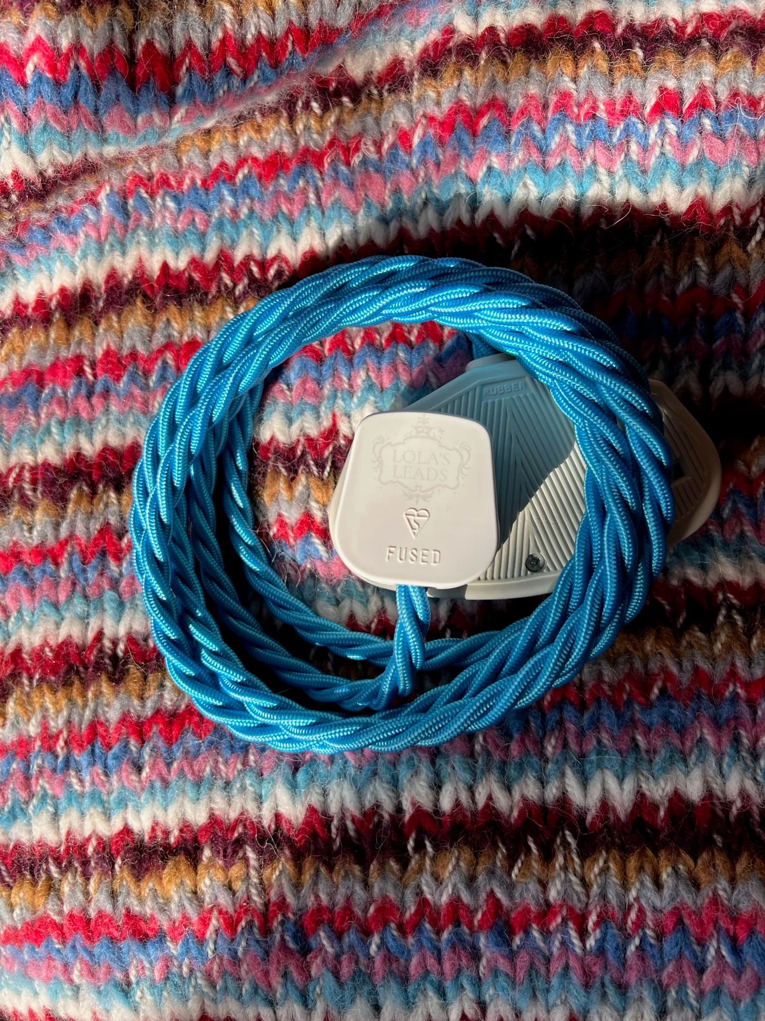 Azure - Lola's Leads Fabric Extension Cable - Image 3
