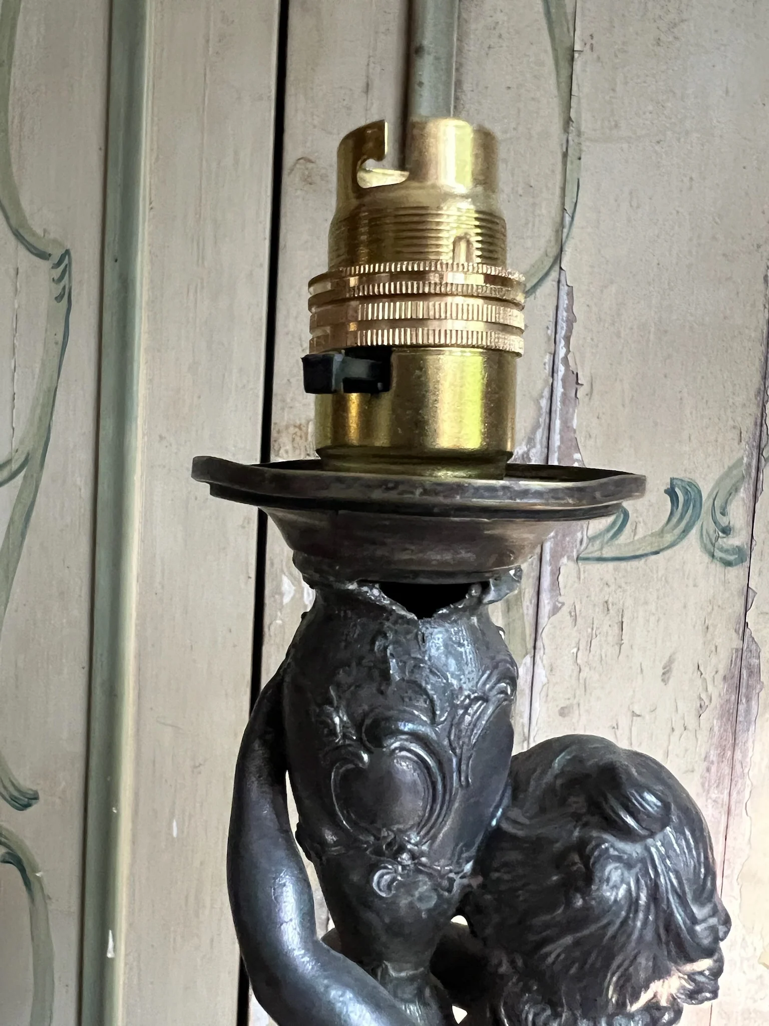 Spelter Lamp Base - Image 3