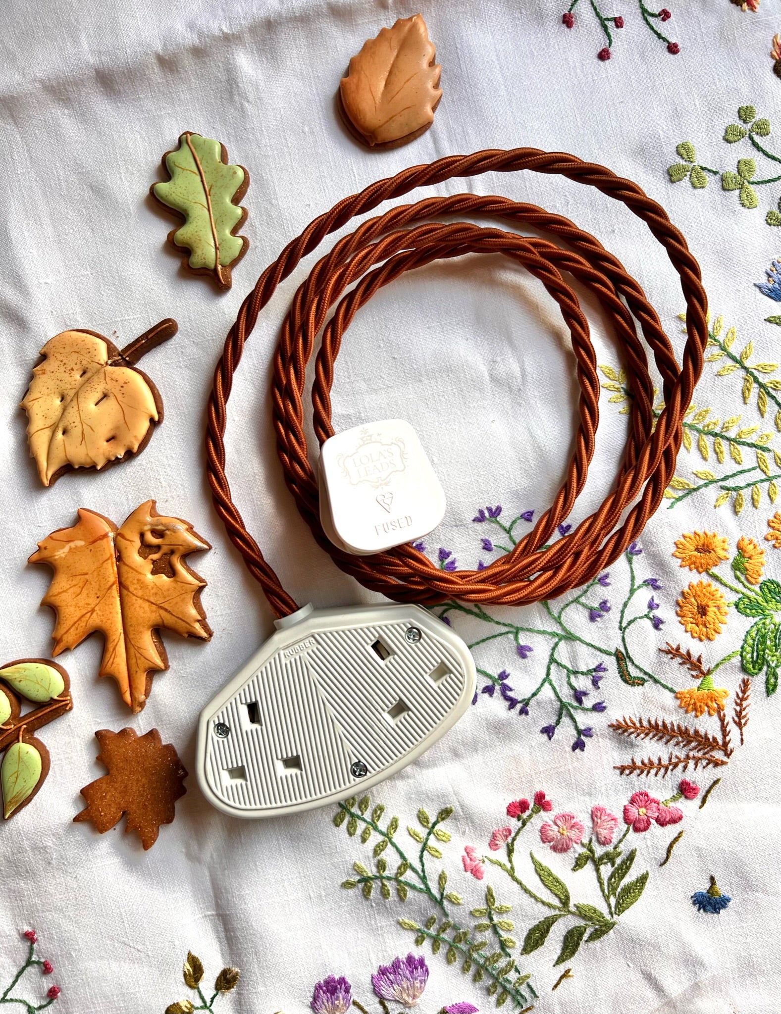 Cinnamon - Lola's Leads Fabric Extension Cable - Image 3