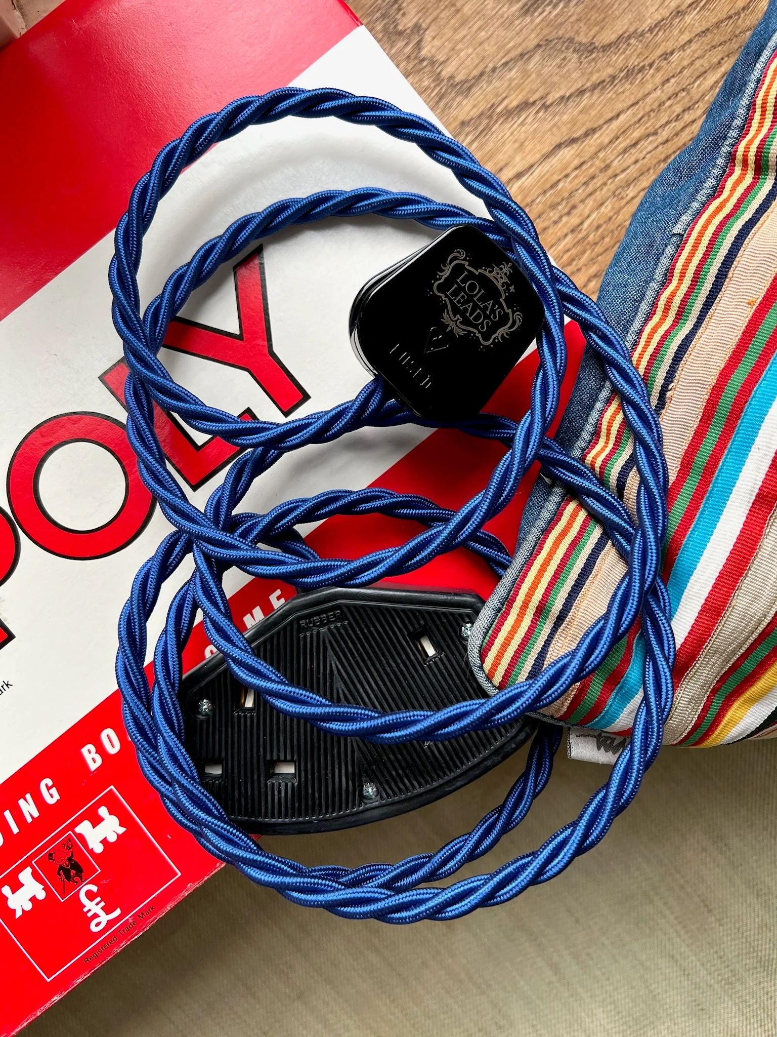 Cobalt - Lola's Leads Fabric Extension Cable - Image 3