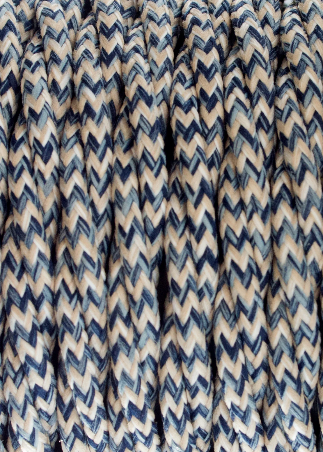 Denim Chevron - Lola's Leads Fabric Extension Cable - Image 3