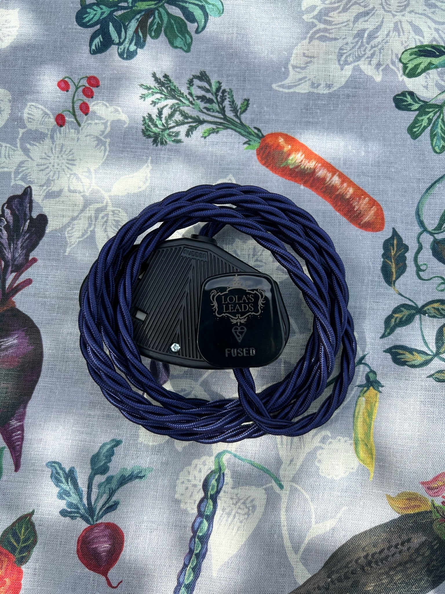 Indigo - Lola's Leads Fabric Extension Cable - Image 3