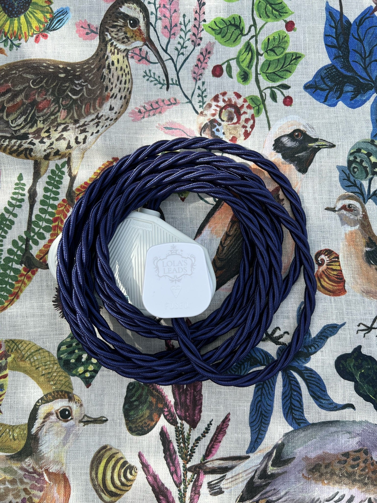 Indigo - Lola's Leads Fabric Extension Cable - Image 4
