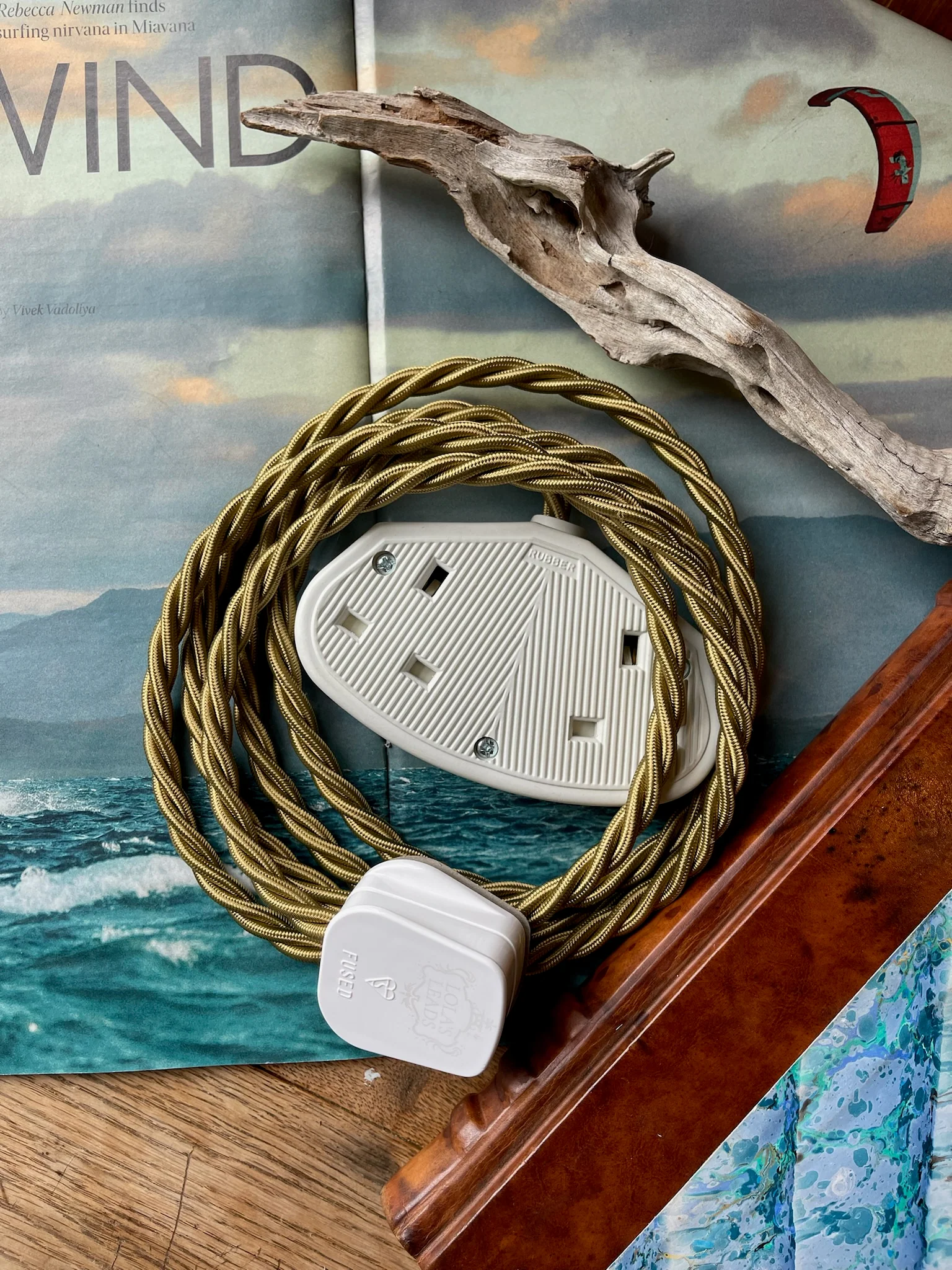 Kelp - Lola's Leads Fabric Extension Cable - Image 3