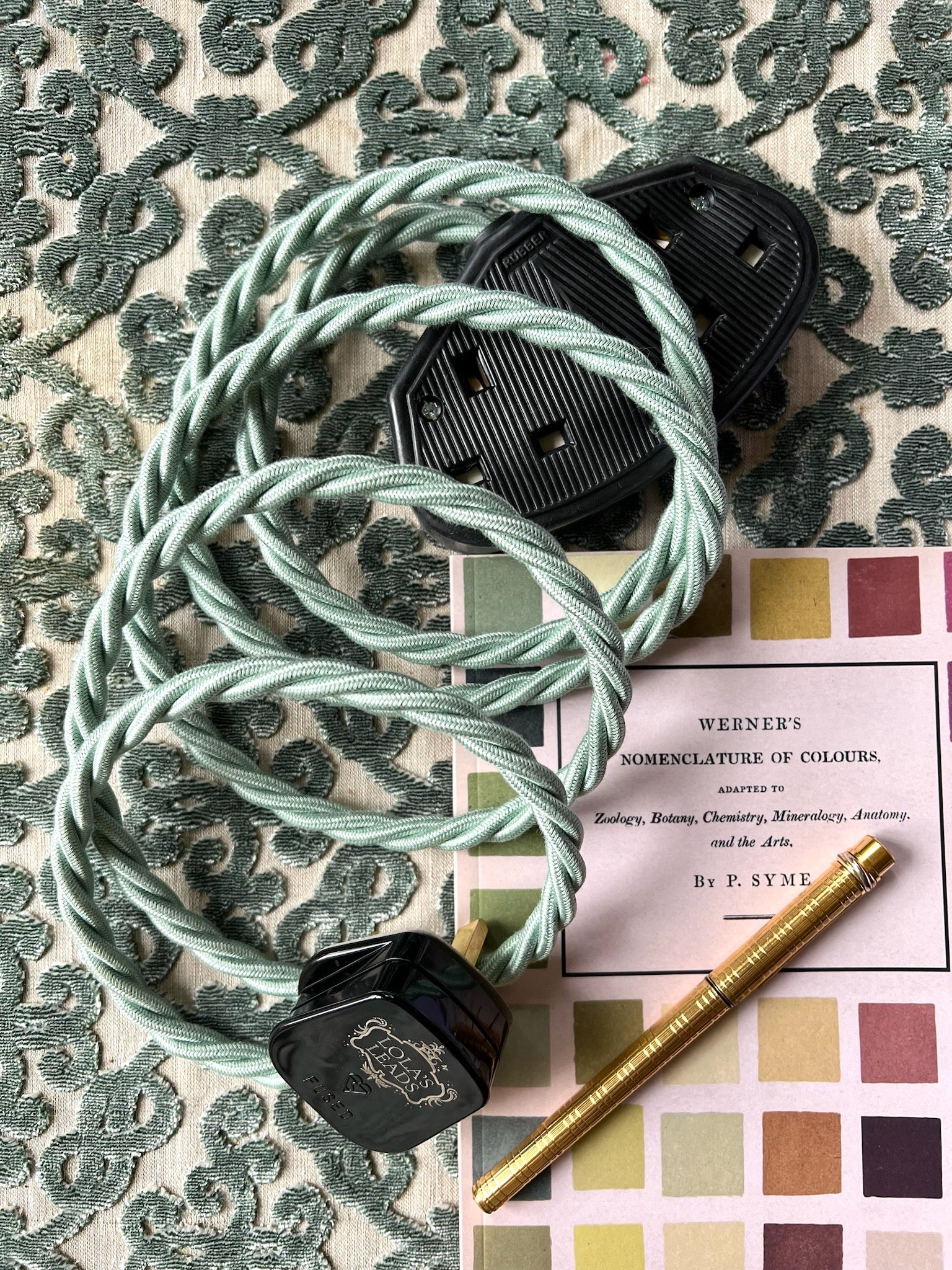 Moon Moth - Lola's Leads Fabric Extension Cable - Image 3