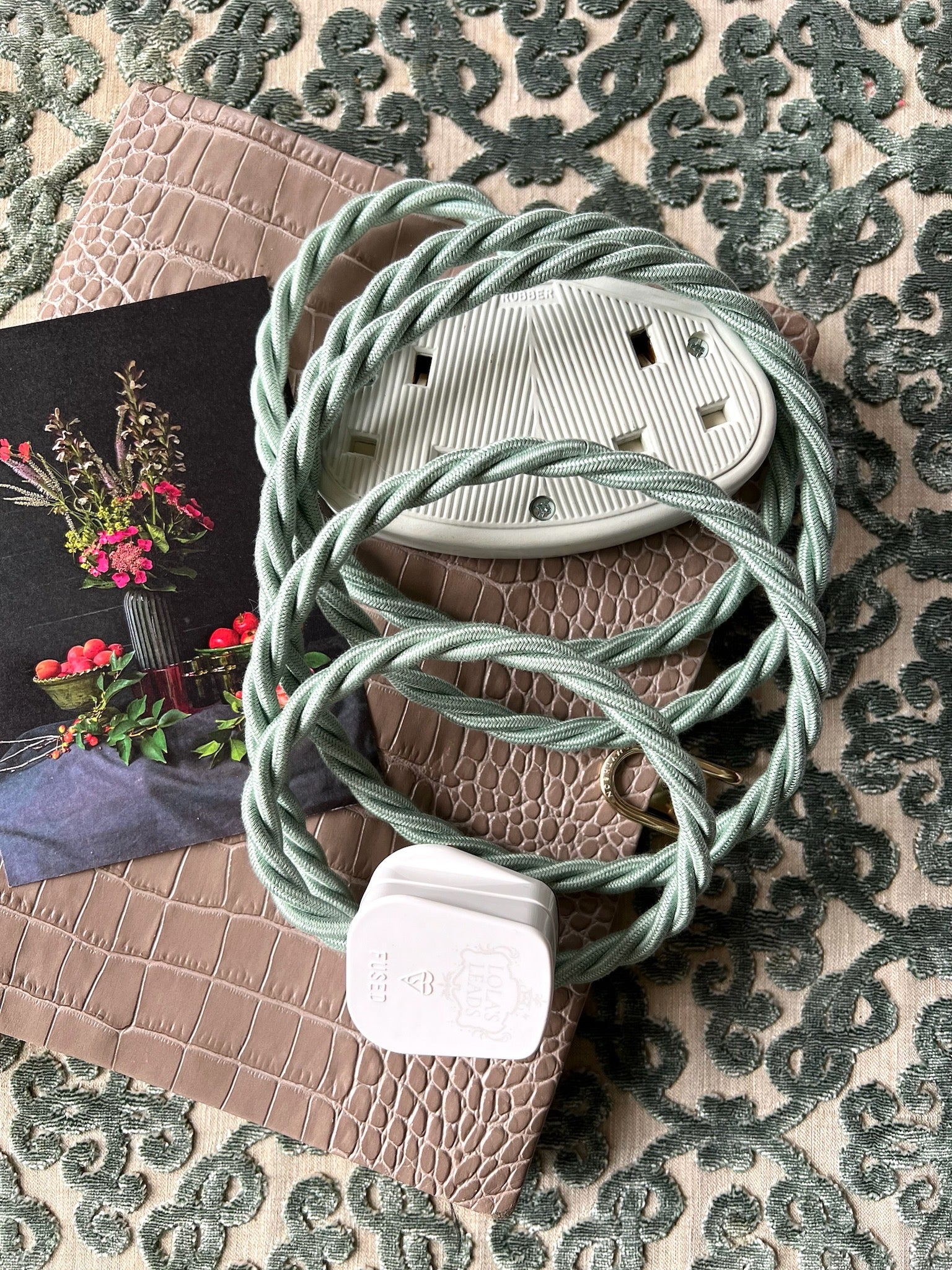 Moon Moth - Lola's Leads Fabric Extension Cable - Image 5