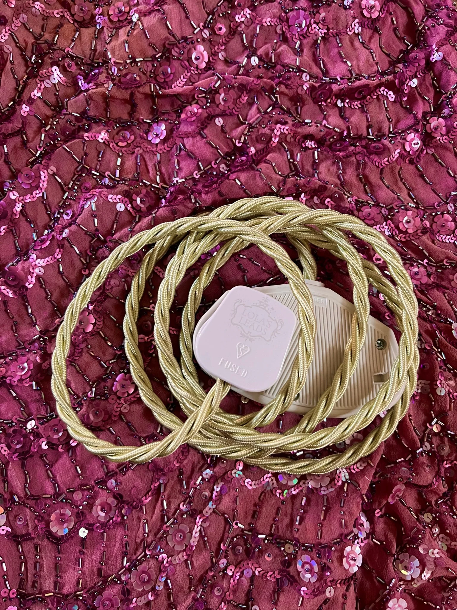 Pistachio - Lola's Leads Fabric Extension Cable - Image 4